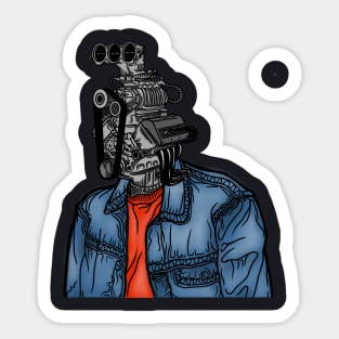 Engin human Sticker